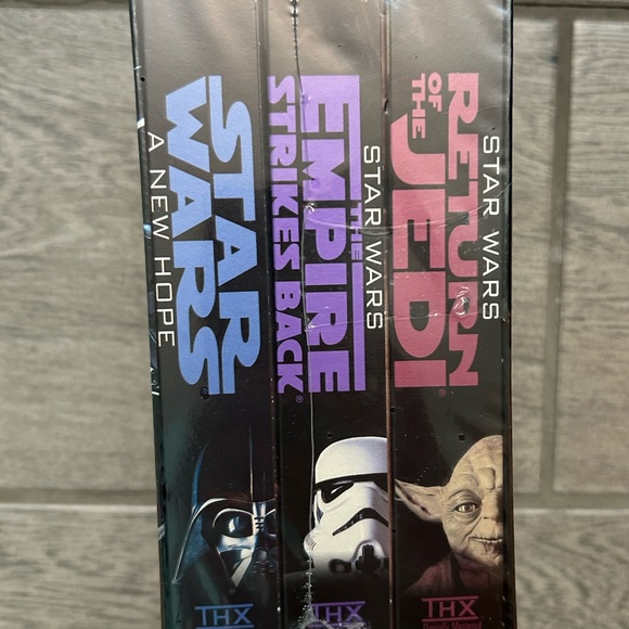 NWT Star Wars Trilogy VHS set NEW 3-Tape SEALED UNOPENED Original boxed set jedi - Picture 4 of 10